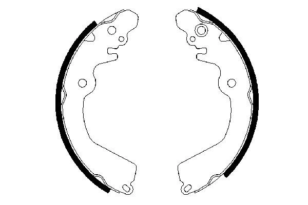 Jeu de mâchoires de frein BOSCH 0 986 487 451