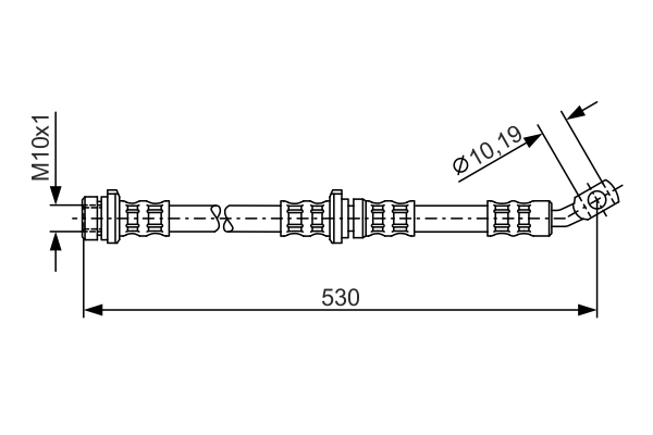 Flexible de frein BOSCH 1 987 481 108