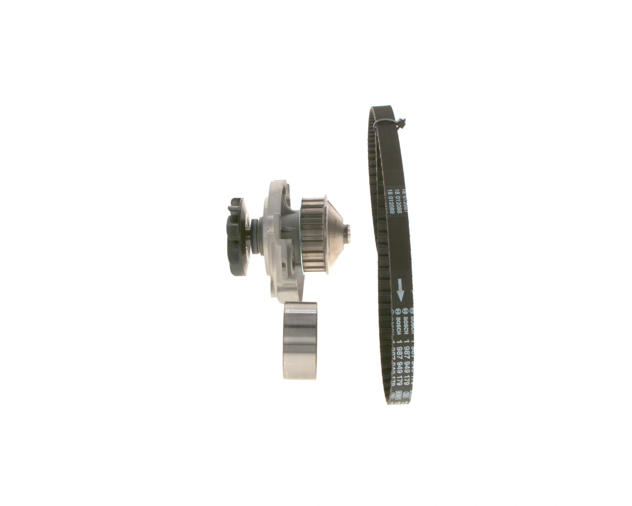 Pompe à eau + kit de courroie crantée BOSCH 1 987 948 797