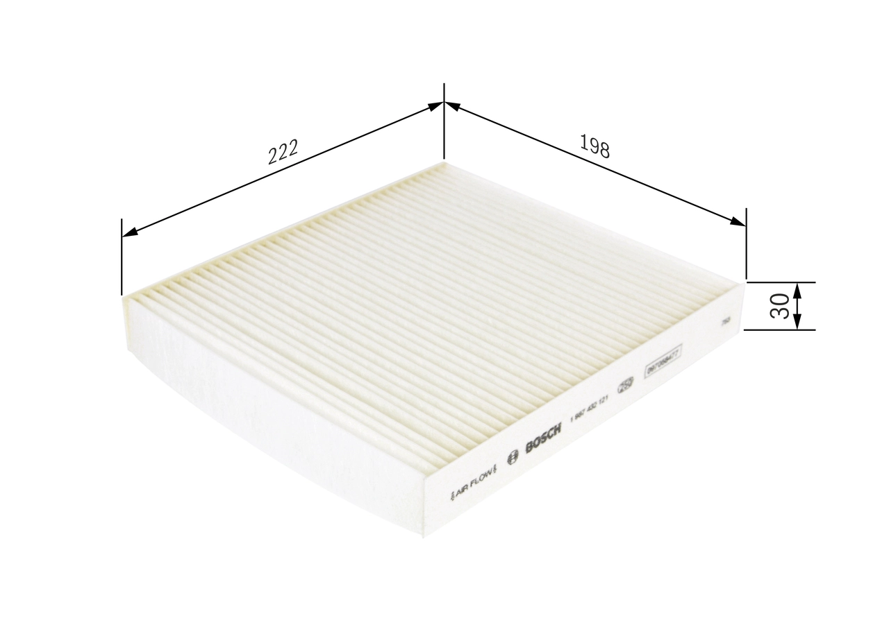 Filtre, air de l'habitacle BOSCH 1 987 432 121