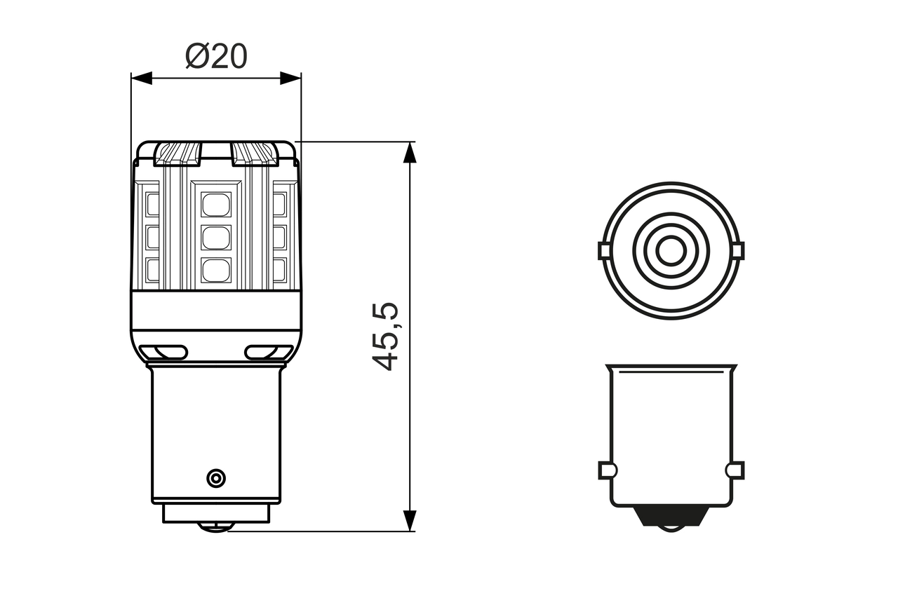 Bulb, direction indicator