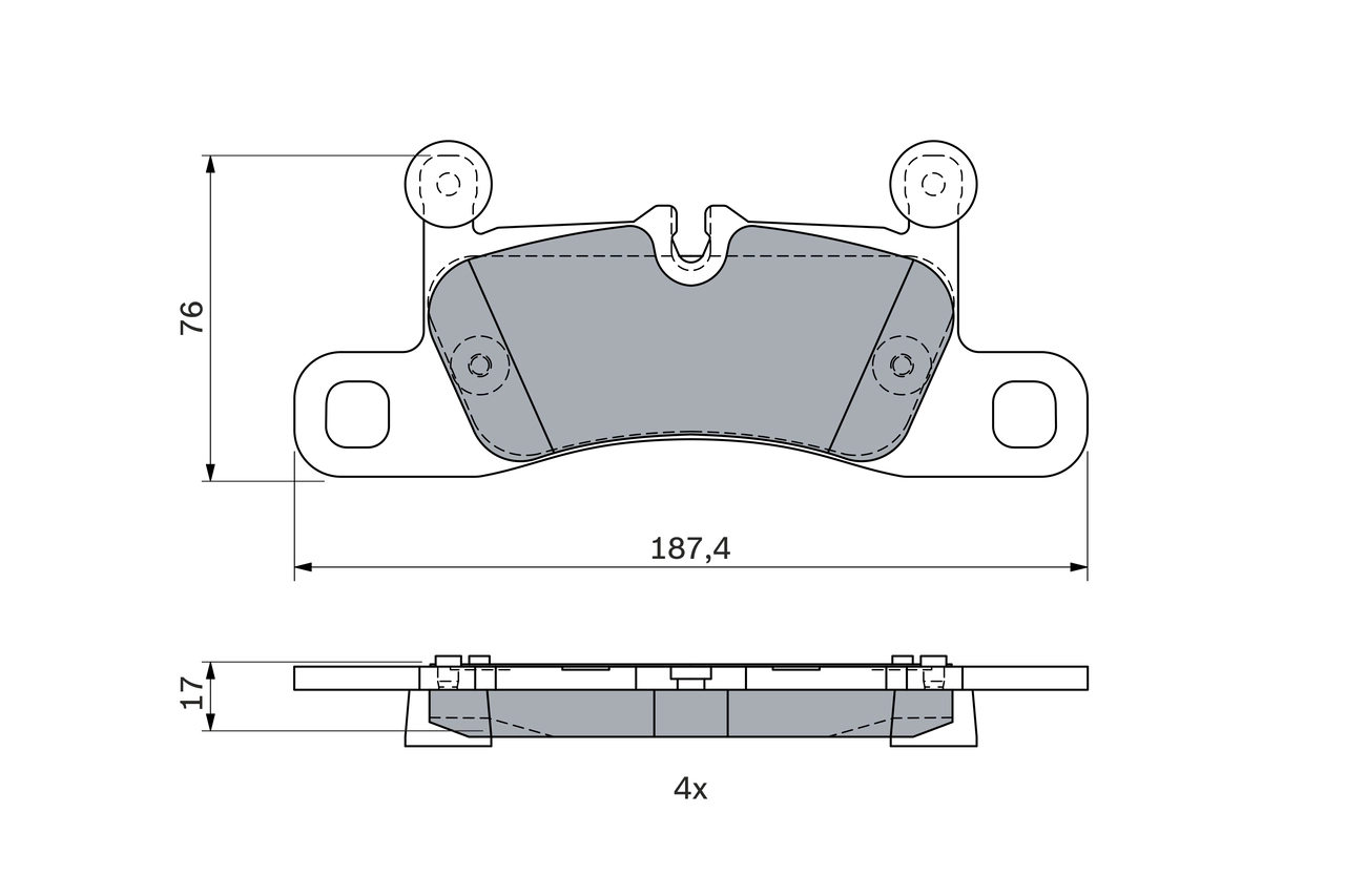 BOSCH 0986495371 — Гальмівні колодки, дискові
