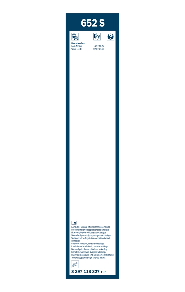 Balai d'essuie-glace BOSCH 3 397 118 327