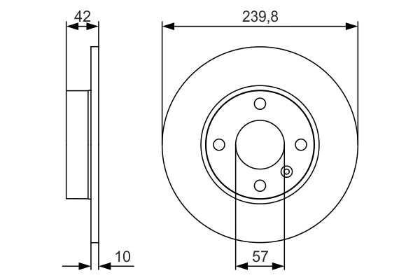 BOSCH 0 986 479 S52 — Гальмівний диск