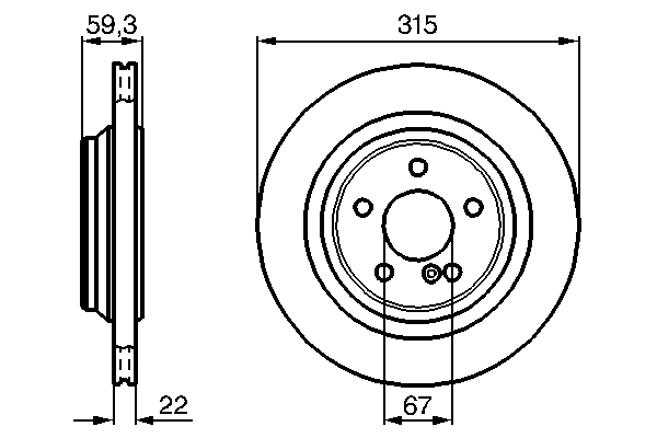 Disque de frein BOSCH 0 986 478 966