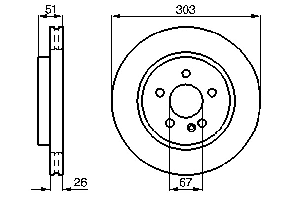 Disque de frein BOSCH 0 986 478 468