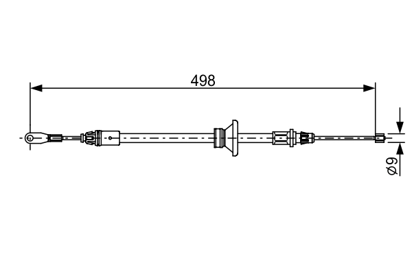 BOSCH 1 987 482 632 — Трос ручного гальма