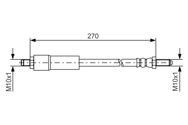 Flexible de frein BOSCH 1 987 476 262