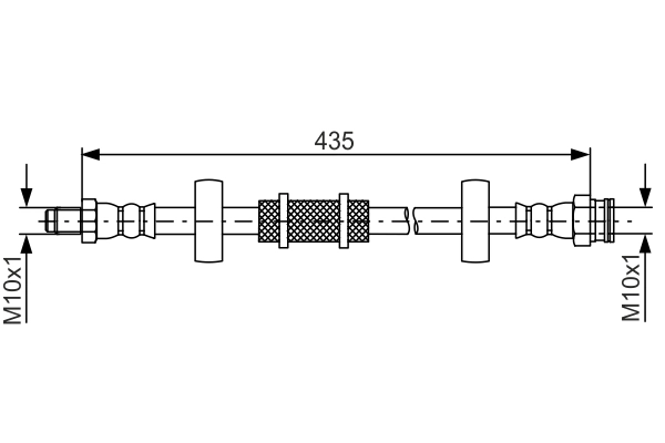 Flexible de frein BOSCH 1 987 481 843