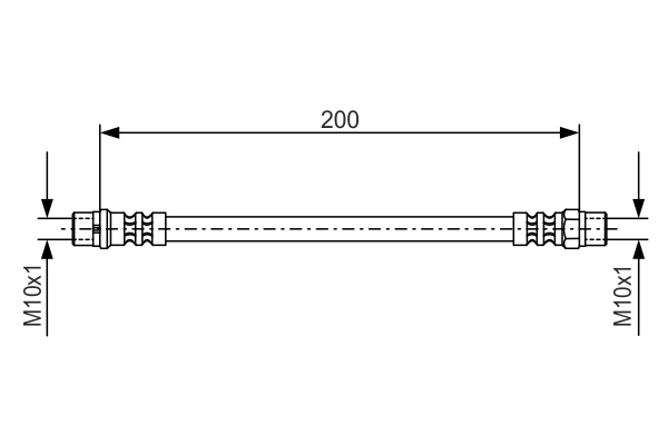 Flexible de frein BOSCH 1 987 476 403
