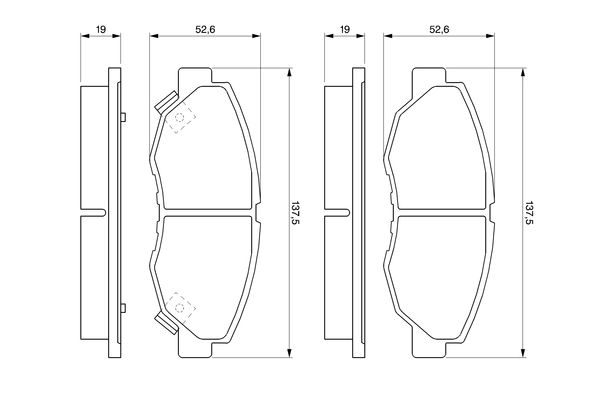 Kit de plaquettes de frein, frein à disque BOSCH 0 986 461 124