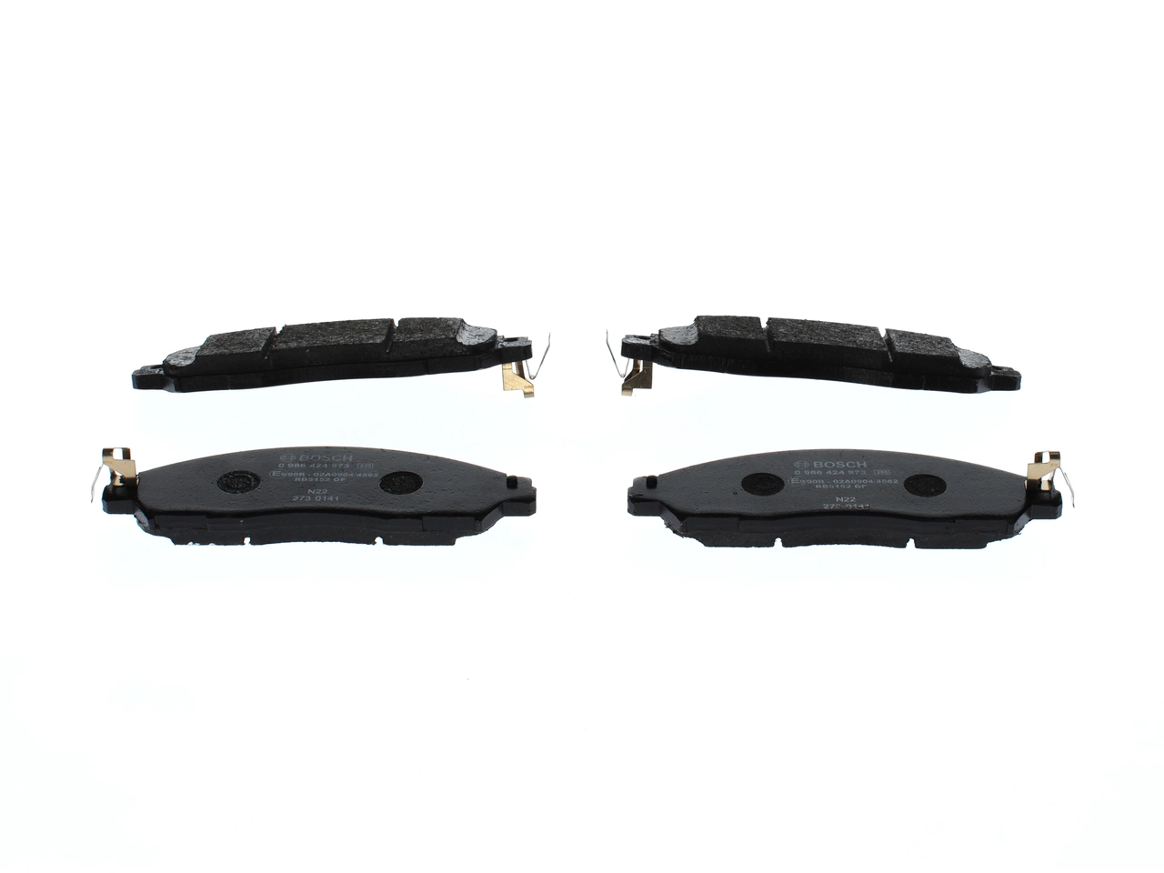 Bosch Kit de Plaquettes de Frein Disque 0 986 424 973 pour Nissan NV200 Serena Vue produit 3