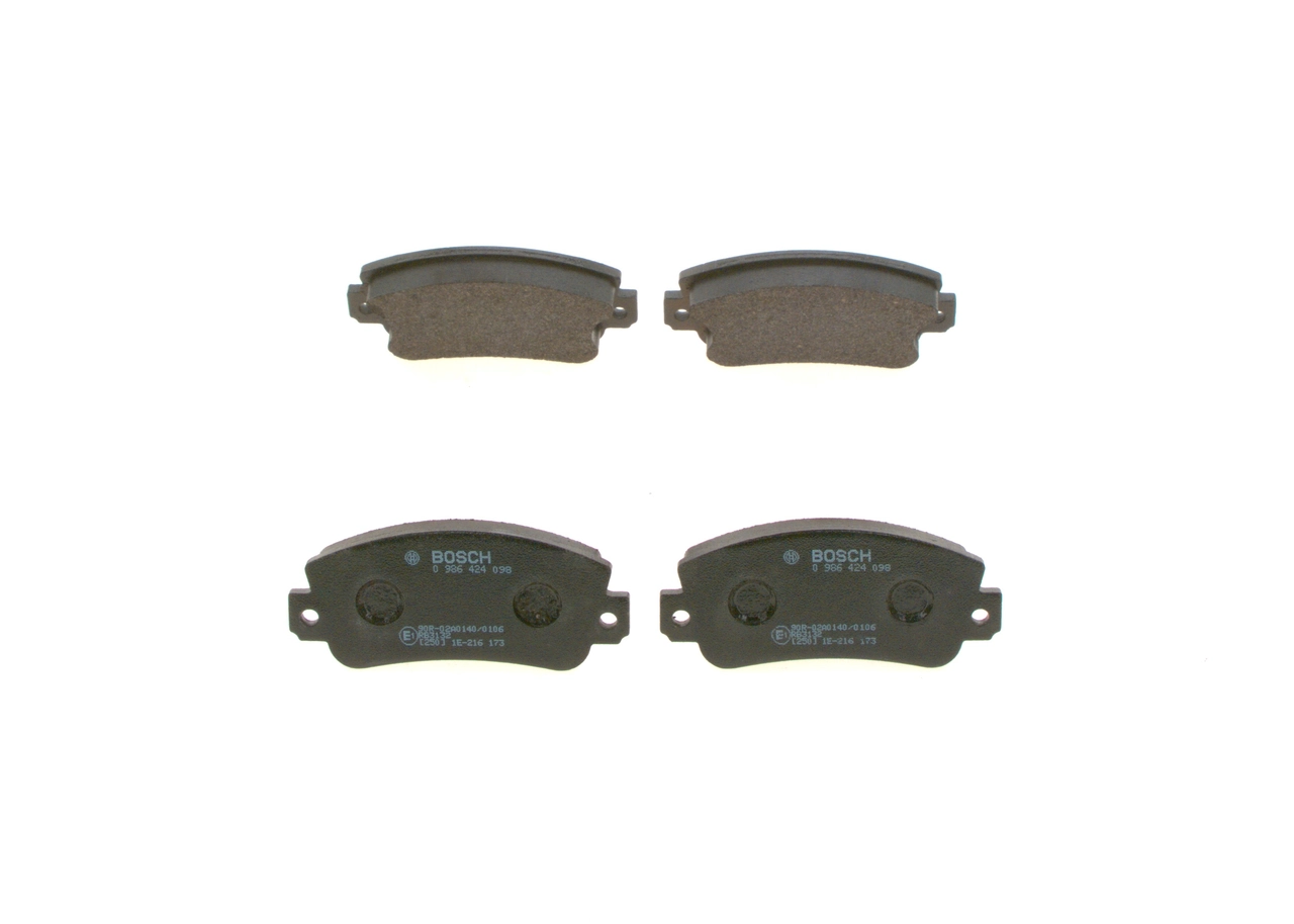 Комплект гальмівних колодок BOSCH (0986424098)