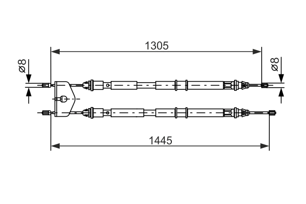 BOSCH 1 987 477 732 — Трос ручного гальма