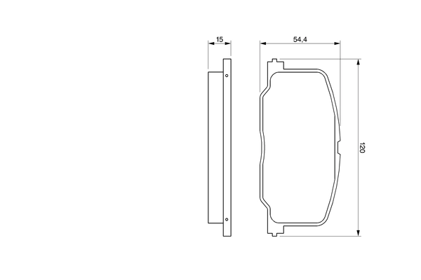 Kit de plaquettes de frein, frein à disque BOSCH 0 986 493 720