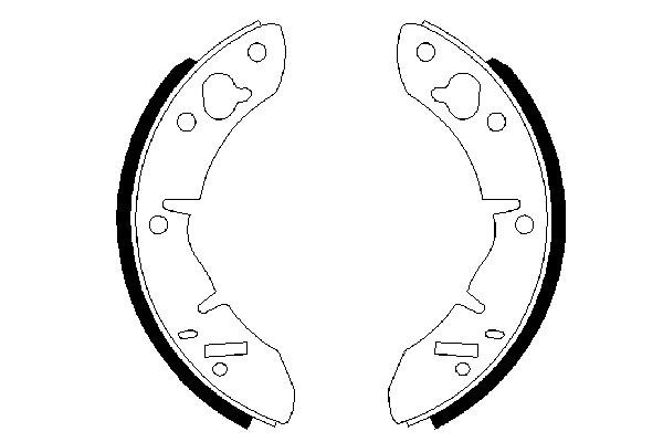 Jeu de mâchoires de frein BOSCH 0 986 487 273