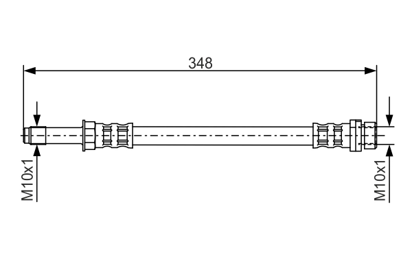 Flexible de frein BOSCH 1 987 476 622