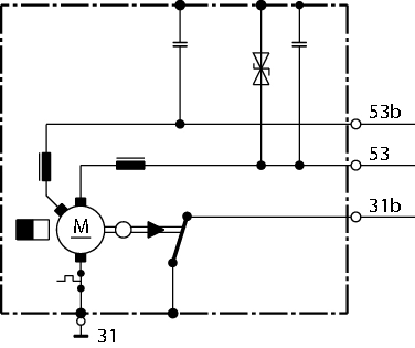 Moteur d'essuie-glace BOSCH 0 390 243 611
