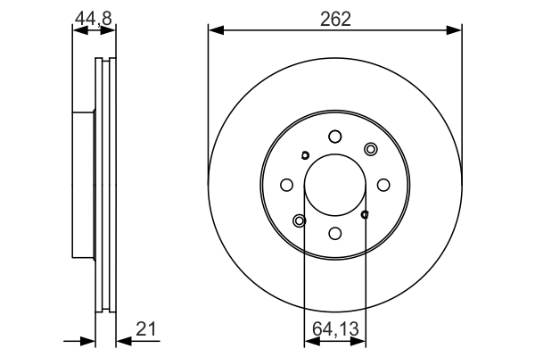 Disque de frein BOSCH 0 986 479 R80