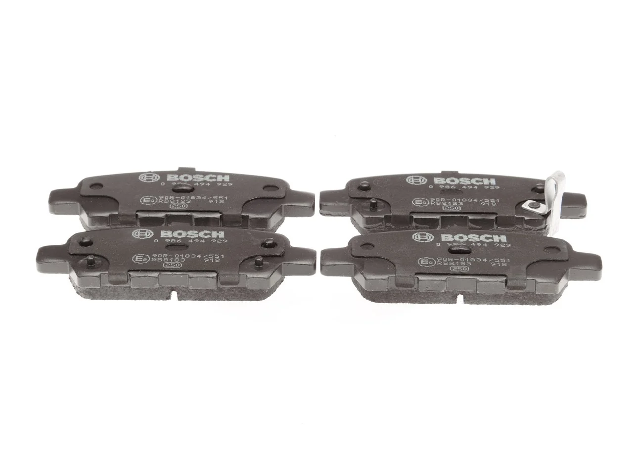 Комплект гальмівних колодок BOSCH задні (0986494929)