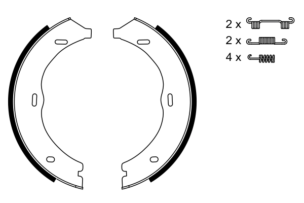 BOSCH 0 986 487 718 — Колодки гальмівні барабанні