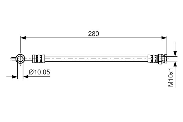 Flexible de frein BOSCH 1 987 481 444