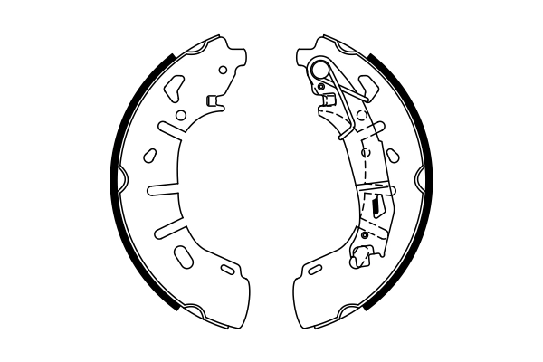 Jeu de mâchoires de frein BOSCH 0 986 487 773