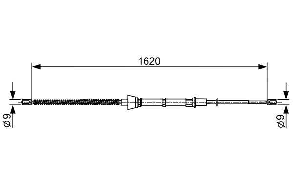 BOSCH 1 987 482 448 — Трос ручного гальма