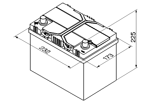 Batterie de démarrage BOSCH 0 092 S40 250