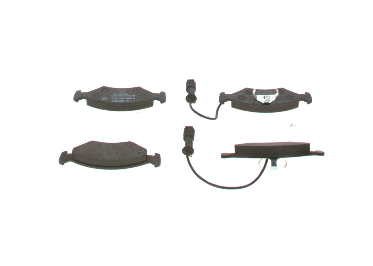 Kit de plaquettes de frein, frein à disque BOSCH 0 986 466 403