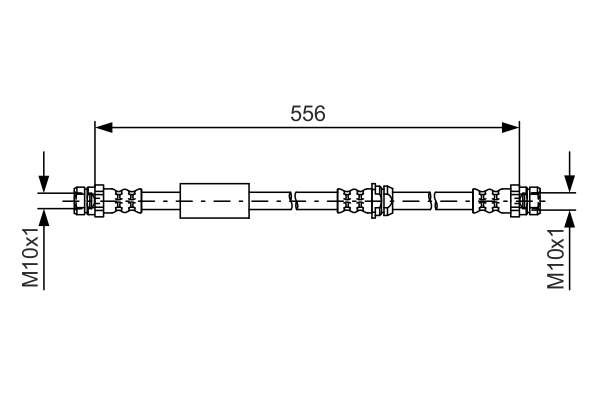 Flexible de frein BOSCH 1 987 481 593