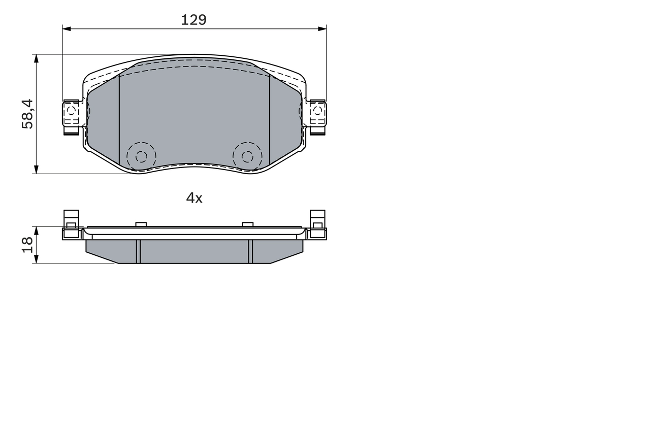 BOSCH 0 986 424 386 — Колодки гальмівні дискові