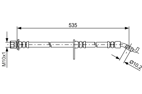 Flexible de frein BOSCH 1 987 481 773