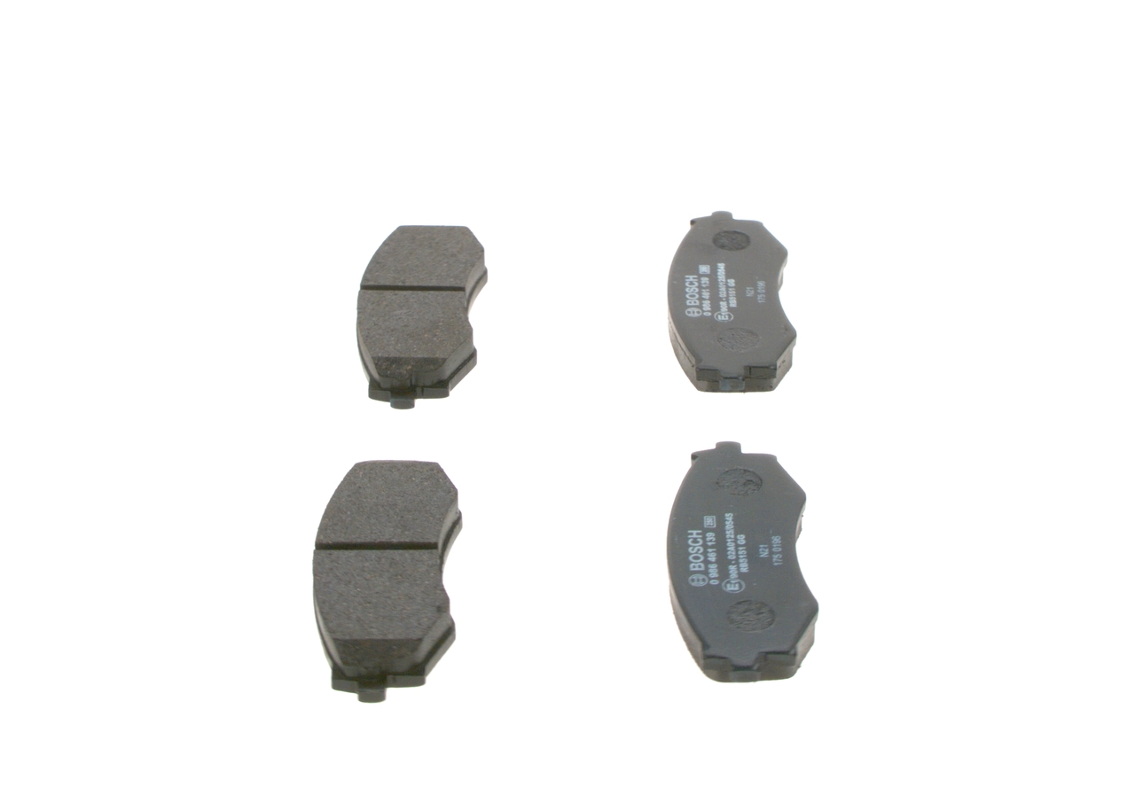 Kit de plaquettes de frein, frein à disque BOSCH 0 986 461 139