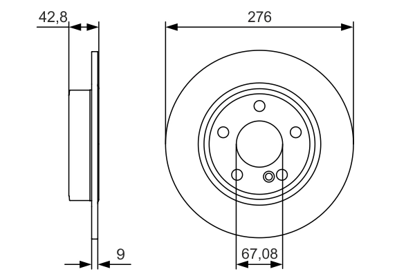 BOSCH 0 986 479 A03 — Гальмівний диск