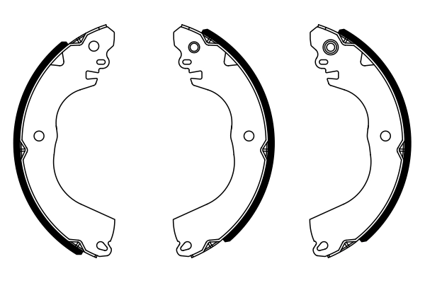 Jeu de mâchoires de frein BOSCH 0 986 487 951