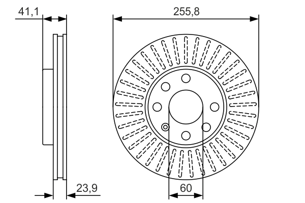 BOSCH 0 986 479 R76 — Гальмівний диск