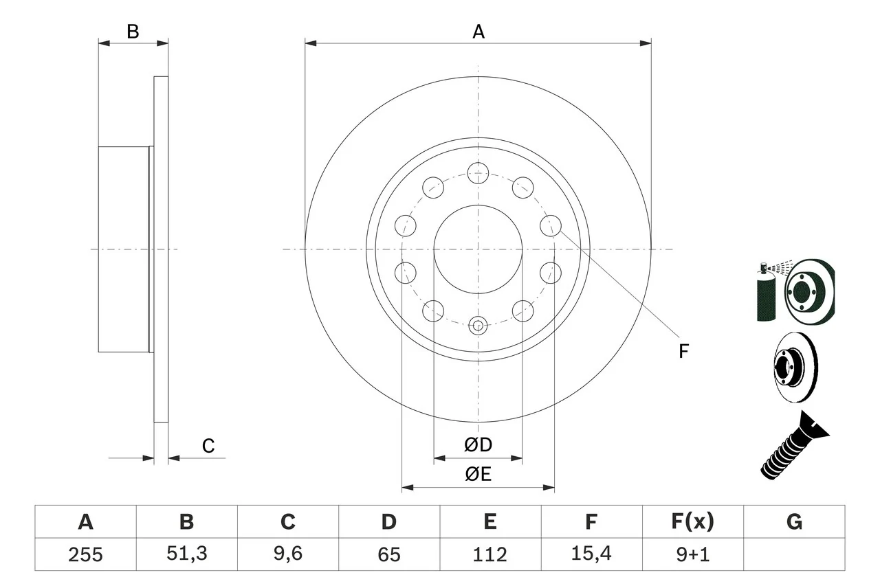 Disque de frein BOSCH 0 986 479 099