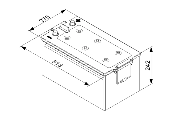 Batterie de démarrage BOSCH 0 092 T40 800