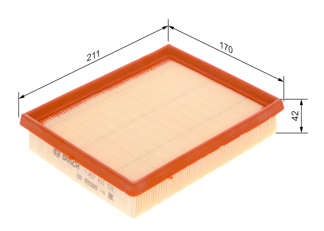 Filtre à air BOSCH 1 457 433 526