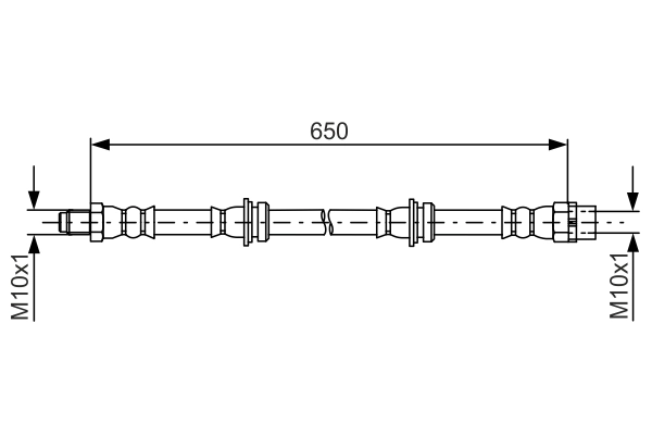 Flexible de frein BOSCH 1 987 481 782