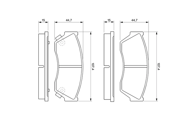 Kit de plaquettes de frein, frein à disque BOSCH 0 986 493 340