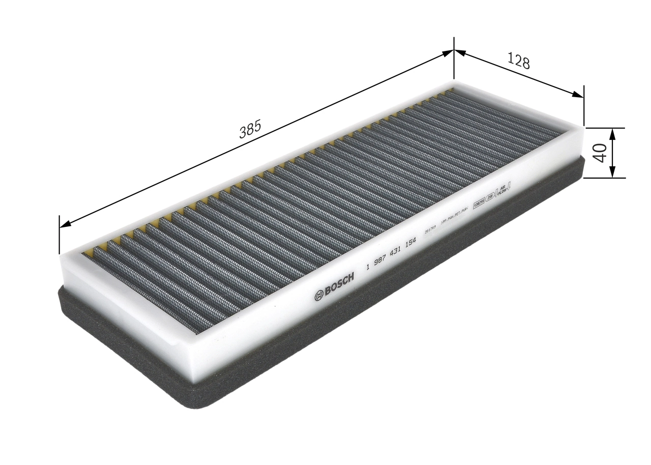 Filtre, air de l'habitacle BOSCH 1 987 431 154