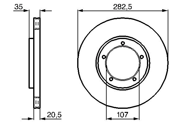 Disque de frein BOSCH 0 986 478 097