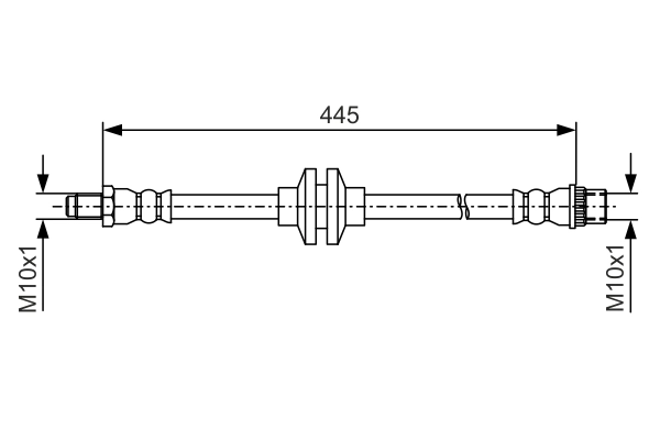 Flexible de frein BOSCH 1 987 481 986