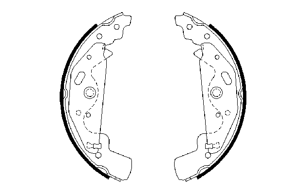Jeu de mâchoires de frein BOSCH 0 986 487 643