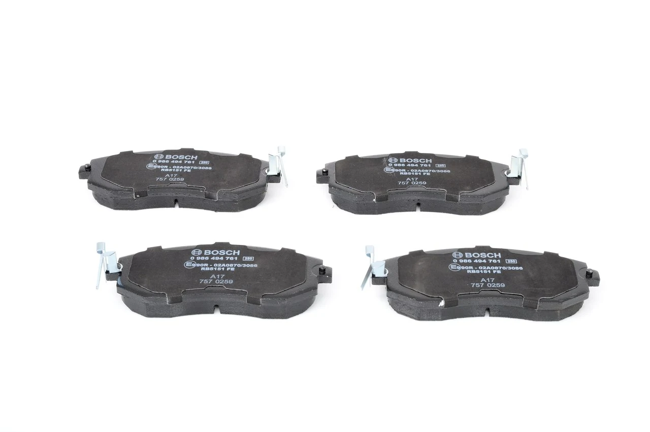 Комплект гальмівних колодок BOSCH (0986494761)