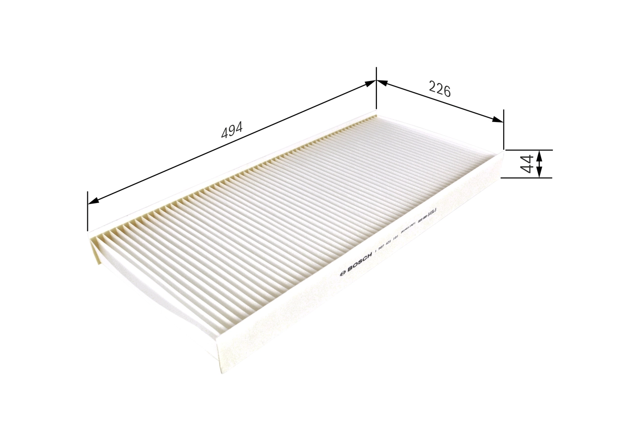 Filtre, air de l'habitacle BOSCH 1 987 431 181