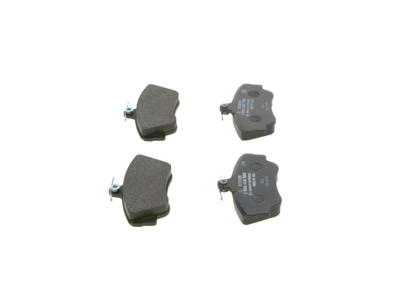 Kit de plaquettes de frein, frein à disque BOSCH 0 986 460 989