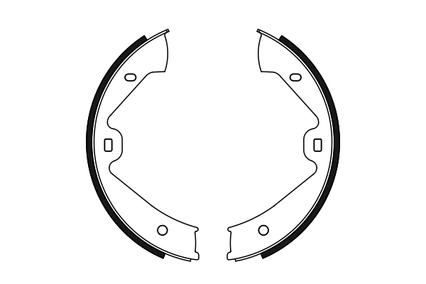 Jeu de mâchoires de frein, frein de stationnement BOSCH 0 986 487 755